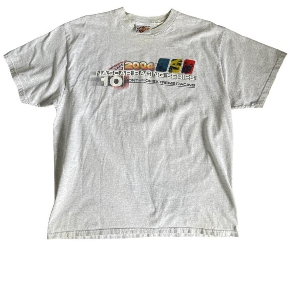 Vintage 2000s Nascar Racing Car Sports Auto T-Shirt XL 23x28